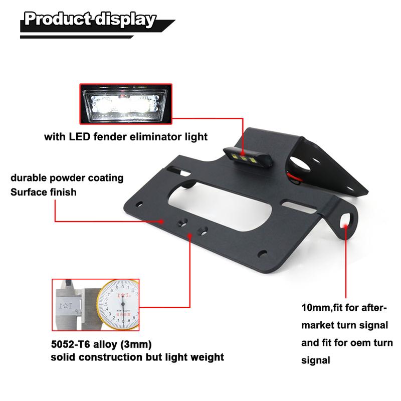 Fit For CFMOTO 650NK 650NKS 400NK/NKS 2017-2025 Motorcycle Rear Tail Tidy Fender Eliminator Kit License Plate Holder Bracket