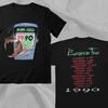 Overkill Thrash Metal Vintage 90 European Tour Black Double Sided T-Shirt