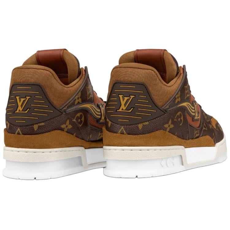 LOUIS VUITTON Trainer Ankle Sneakers 'Brown Monogram' 1A8A9S