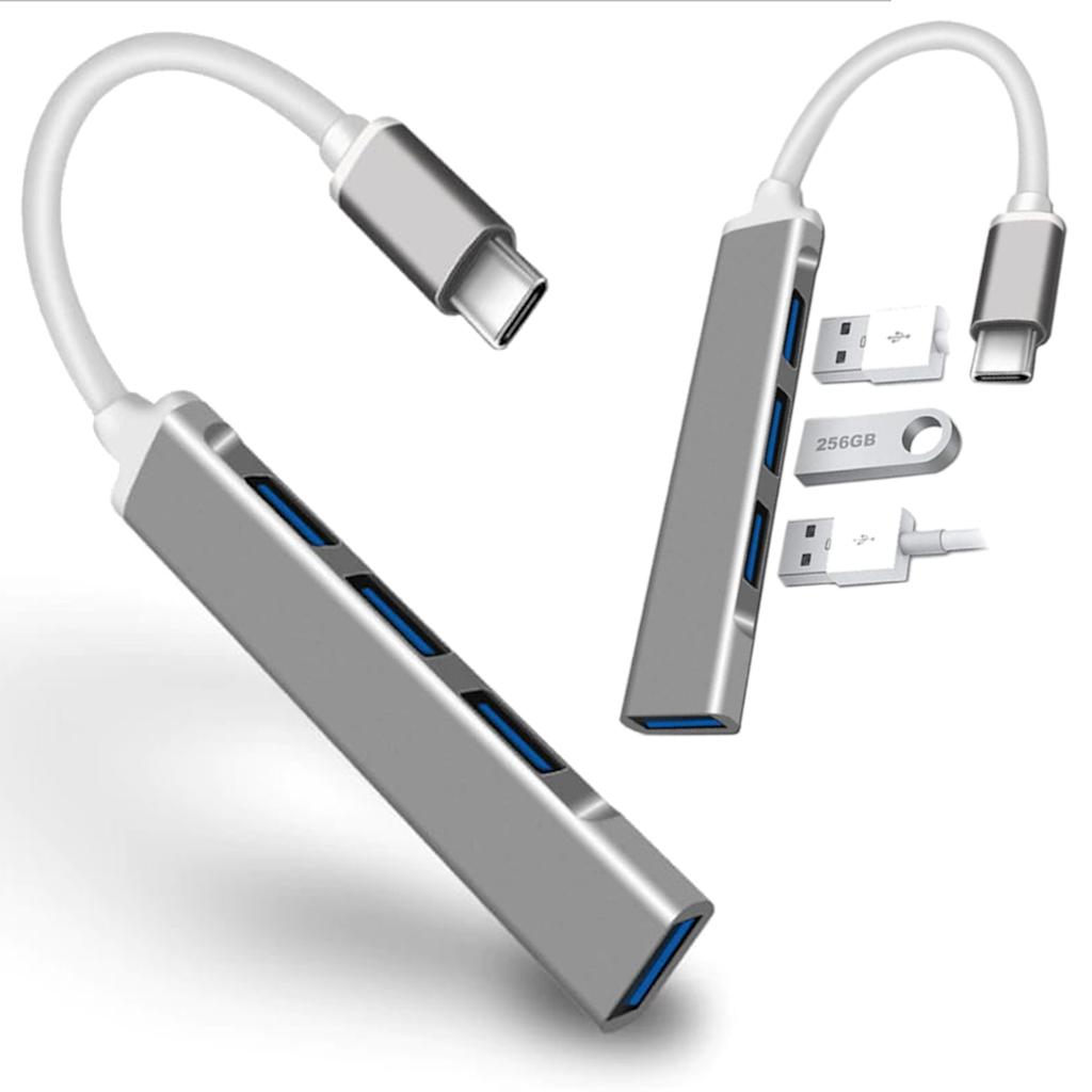 Hub przejściówka usb-c 3.1 do 3 x usb 2.0 1x usb 3.0 4 porty do laptopa