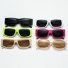 New Square Sunglasses Personality Large Frame Wide Leg Sun Glasses Fashion INS Sunshade Sunscreen Advanced Eyelasses
