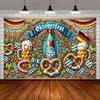 2D Oktoberfest Beer Photo Backdrop German Festival Decor Cloth