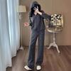 2026 Trendy Hooded Sweatshirt & Wide-Leg Pants Sports Set
