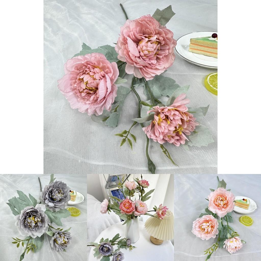 Seiden Pfingstrose Strauchige Blumendekoration für Hochzeiten Fotografie und festliches Home-Styling