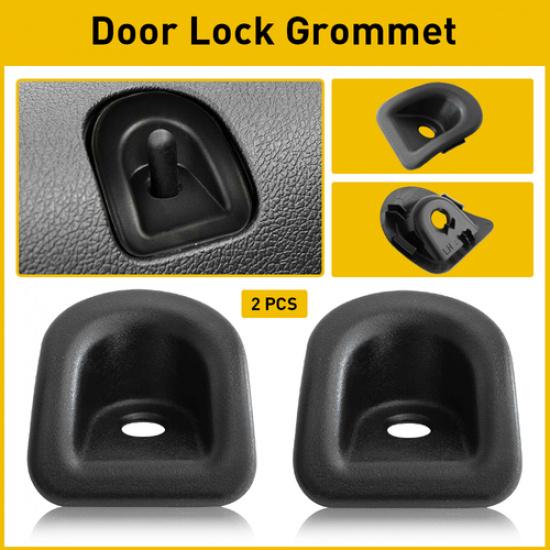 2/4X 7R3Z63220A51AC For Mustang Ford Shelby Black Panel Door Lock Grommets Cover
