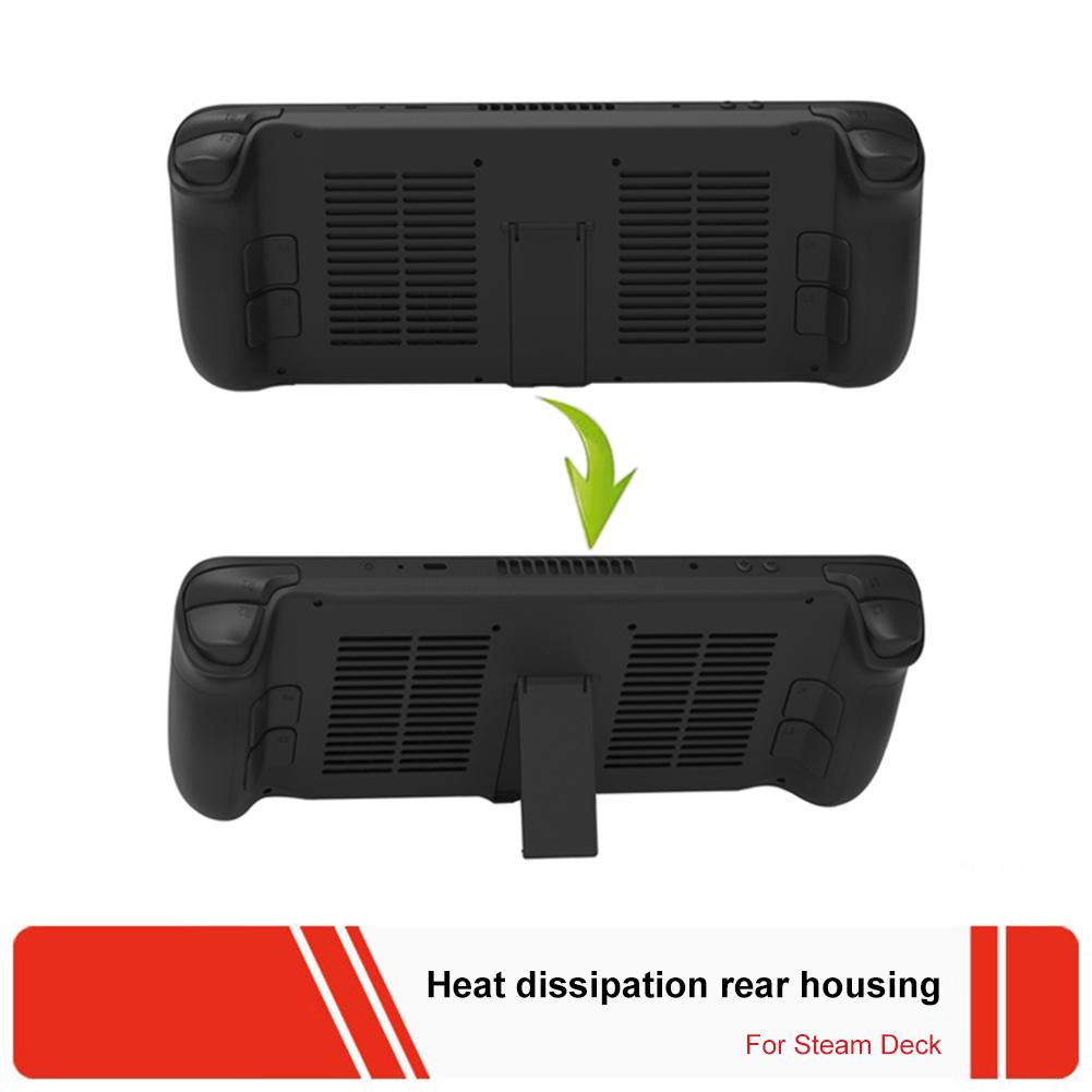 Plastic Console Housing Shell with Screwdriver Screws Portable Cooling Protective Cover with Support Accessories for Steam Deck