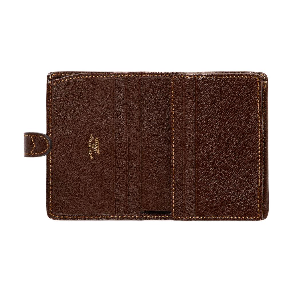 Gucci GG Monogram Canvas Leather Trim Jackie 1961 Bifold Wallet With Gold Hardware For Women Luxury Daily Use