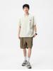 Heavy Duty Retro Wax Dyed Embroidered Short Sleeved T-shirt for Men's Summer Loose Half Sleeved Base Shirt
