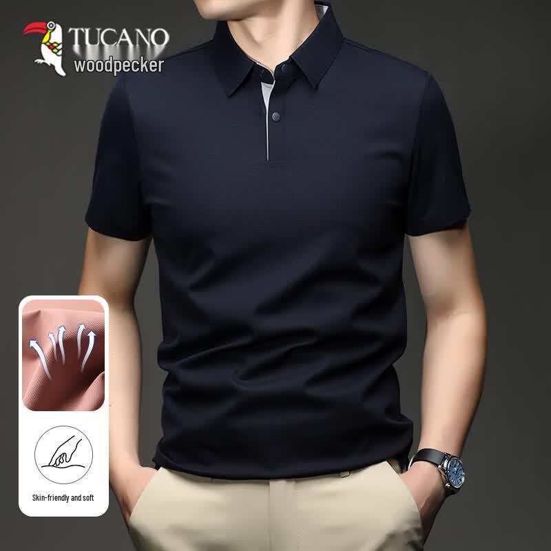 Tucano Men's Ice Silk Short-Sleeve Polo Shirt