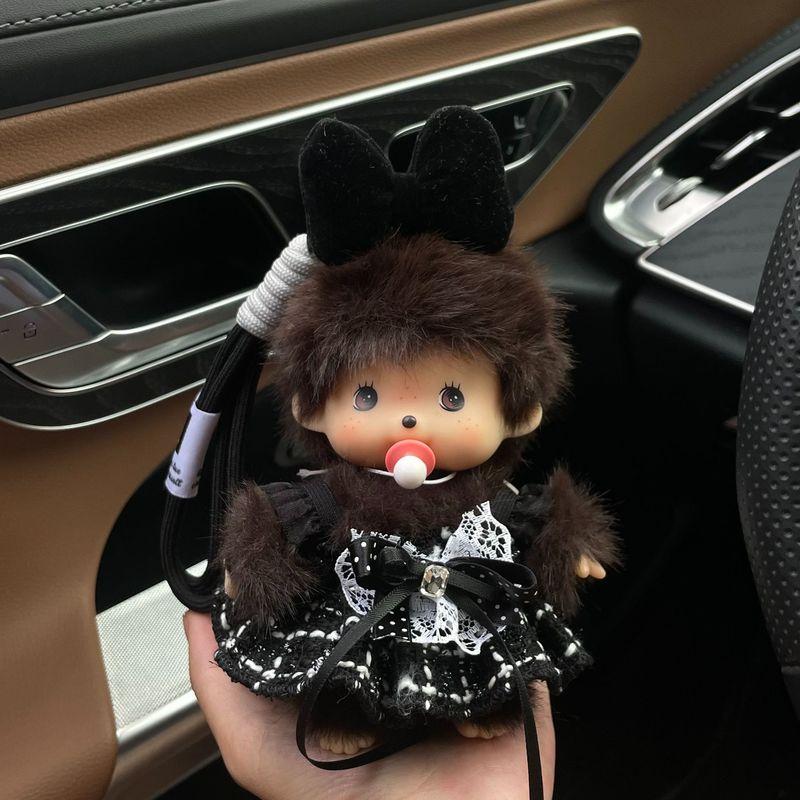 15 cm Monchhichi Søt Liten Ape DIY Klær Skifte Dukke Flere Stiler Utsøkt Ryggsekk Anheng Nøkkelring Leketøy Periferi Gave