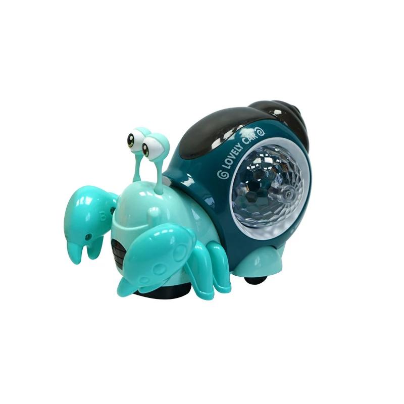 

Crawling Crab Baby Toy Walking Tummy Time Dancing Early Educational Interactive Musical Light Toys Toddler For Kids Gifts синій