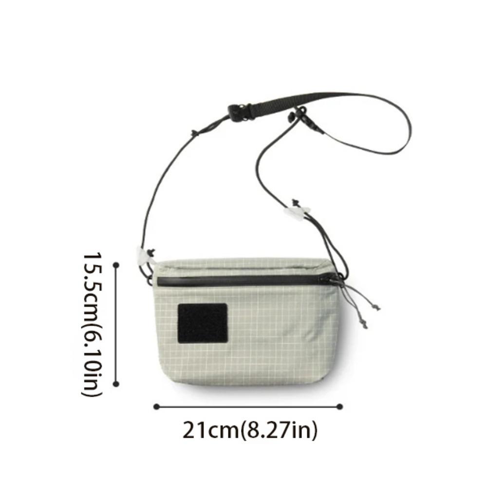 

Zippered Storage Shoulder Bag Waterproof Mini Satchel Leisure Shoulder Bag 3L Capacity Small Bags Messenger Bag Summer