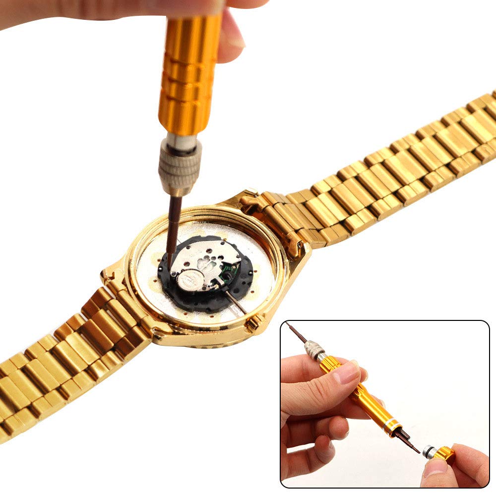 Smilerain Watch Repair Maintenance Tool for Includes Japanese Manual Tool, Watches,