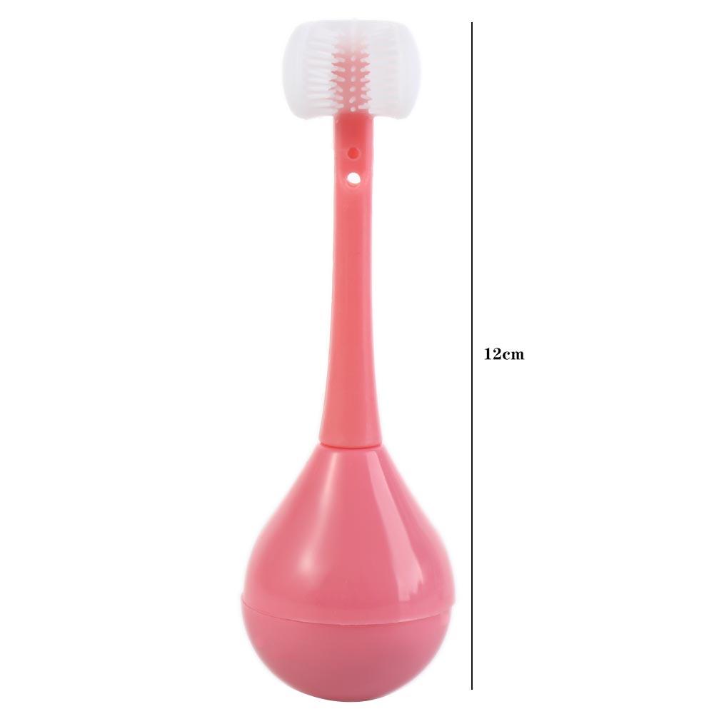 Age 2-12 Silicone Brush Oral Care Brush Three Sided Toothbrush Children's Toothbrush Tooth Brush