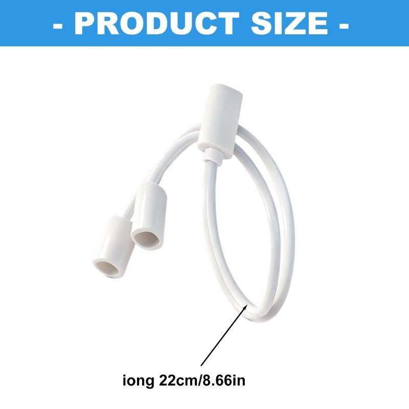 Flexible Split Chargers Cord With Magnetic Connectors For Intelligent Glasses 2 Eyewear 2Devices Charging At Once Power Cord