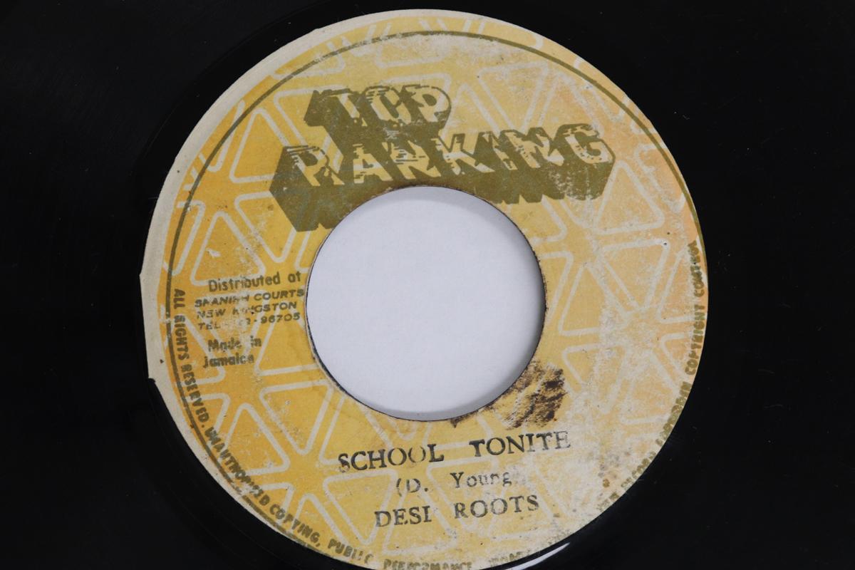 

7inch Record DESI ROOTS FAT MAN RIDDIM SECTION School Tonite Fool Tonite NONE TOP RANKING Jamaica Reggae Ska Dub Used