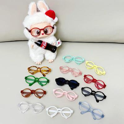 6.5Cm Glasses For 10/15Cm  Labubu Dolls Glasses Cute Plastic Glasses Delicate Workmanship For Dolls Toy Glasses Accessories