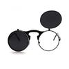 Retro Flip Runde Sonnenbrille Mann Frau Metall Steampunk Stil Sonnenbrille Männlich Weiblich Doppelt Kreisförmig Klares Glas Brille