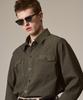 Laijeuaenbillou Utility Overshirt Summer Gabardine Olive