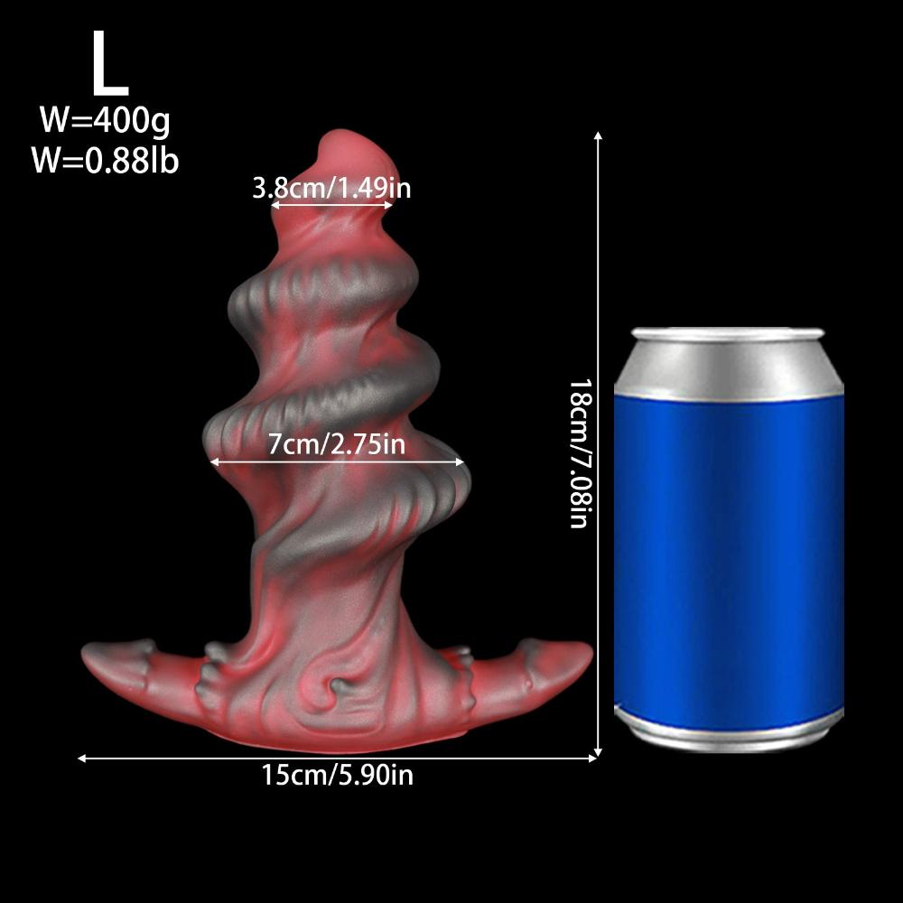 Unisex Wearable Threaded Anal Plug - Liquid Silicone Easy Insertion Anal Dilator Massage Adult Toy