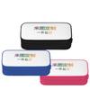 Double Pencil Case Blue Pink Girls Stationery Pencil Case Polyester Large Capacity Pencil Case D Storage