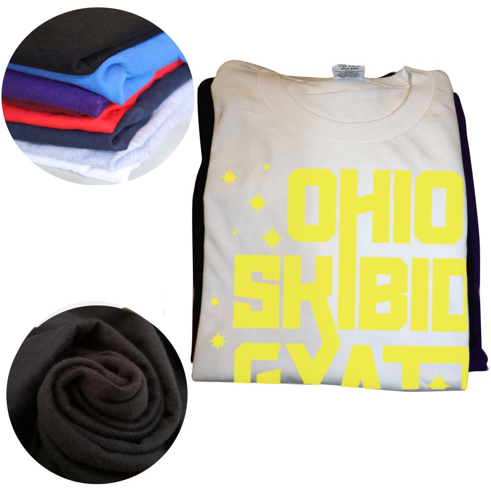 Skibidi Rizz Gyatt Ohio Funny Rizzler Gift Toilet Meme T-shirts Men Fashion Casual Tshirt 100% Cotton Loose Oversized T Shirt
