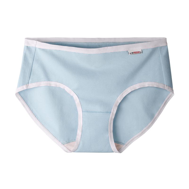 Women's Spring and Summer Cotton Grade 7A Anti Bacterial Antiodor Anti  Bacterial Mid Waist Briefs
