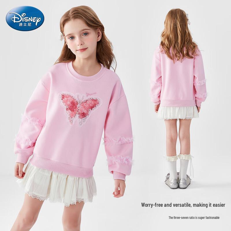 Disney Girls' Bowknot Pullover Sweatshirt