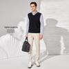 Men's Faux Two-Piece Shirt Collar Knitted Sweater