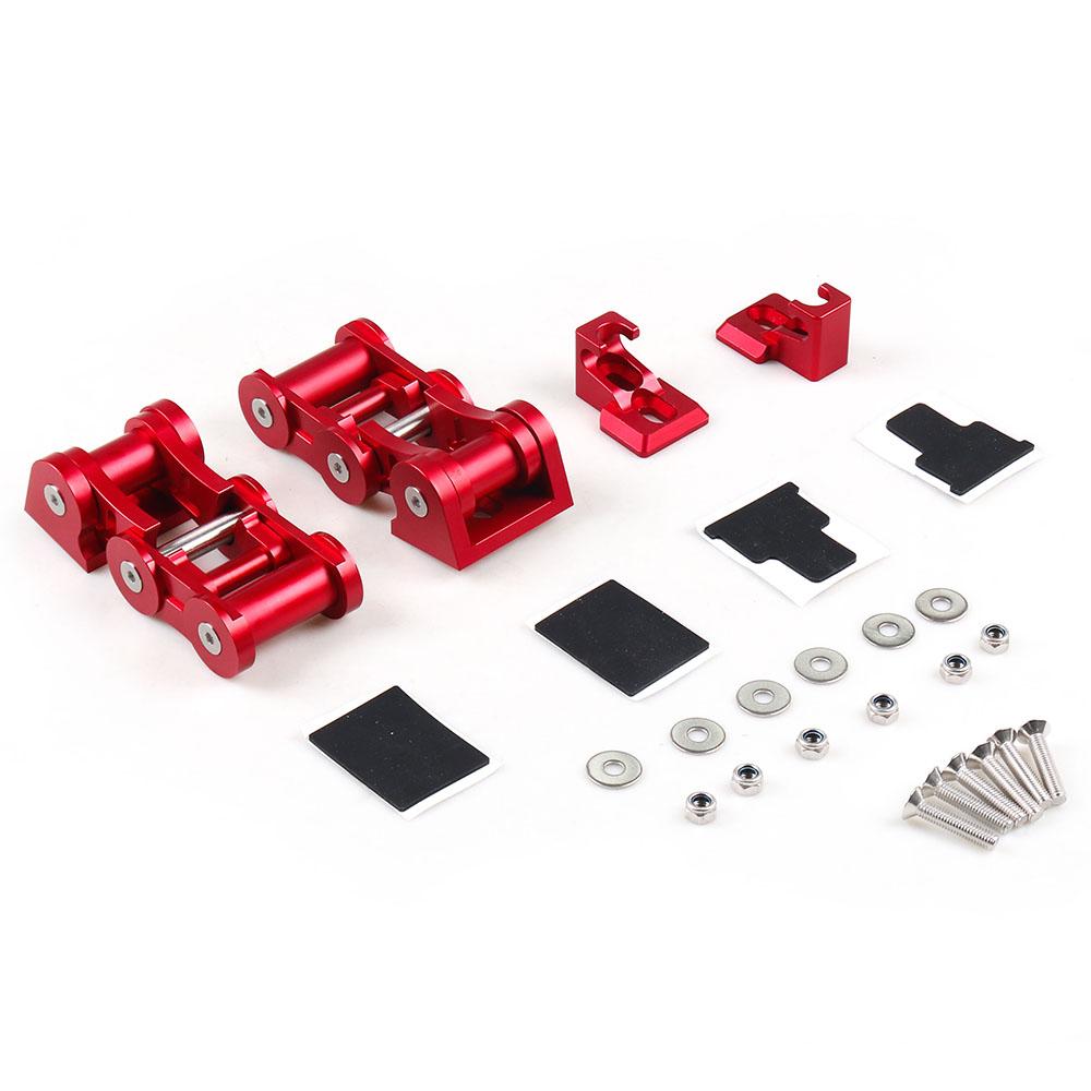 

Комплект защелки капота с алюминиевой защелкой, подходящий для Jeep Wrangler JK 2007-2017 гг., 1 пара красный