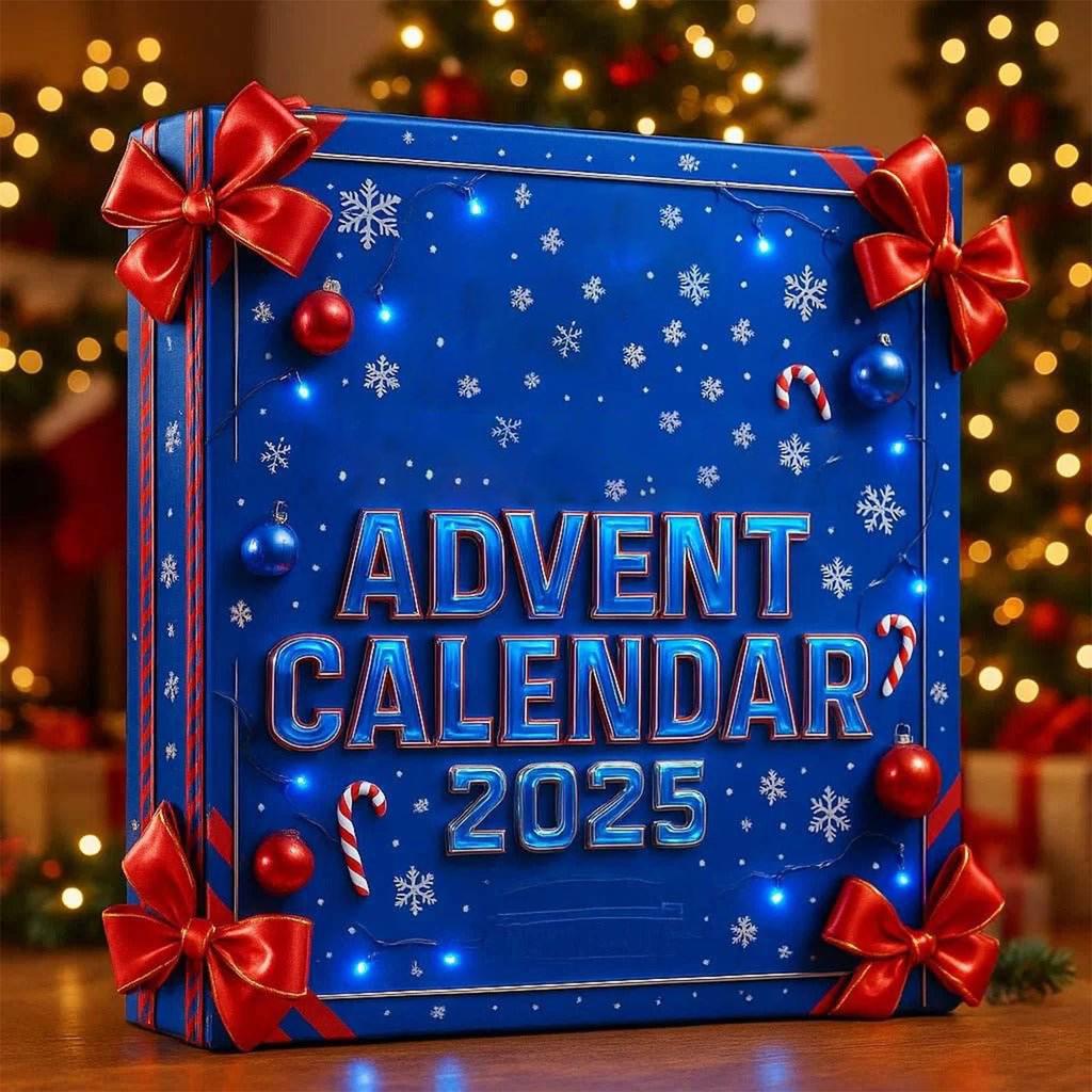 Adventní kalendář obsahuje 24 vánočních ozdob. Kalendář příjezdu Vánoce odpočítávání