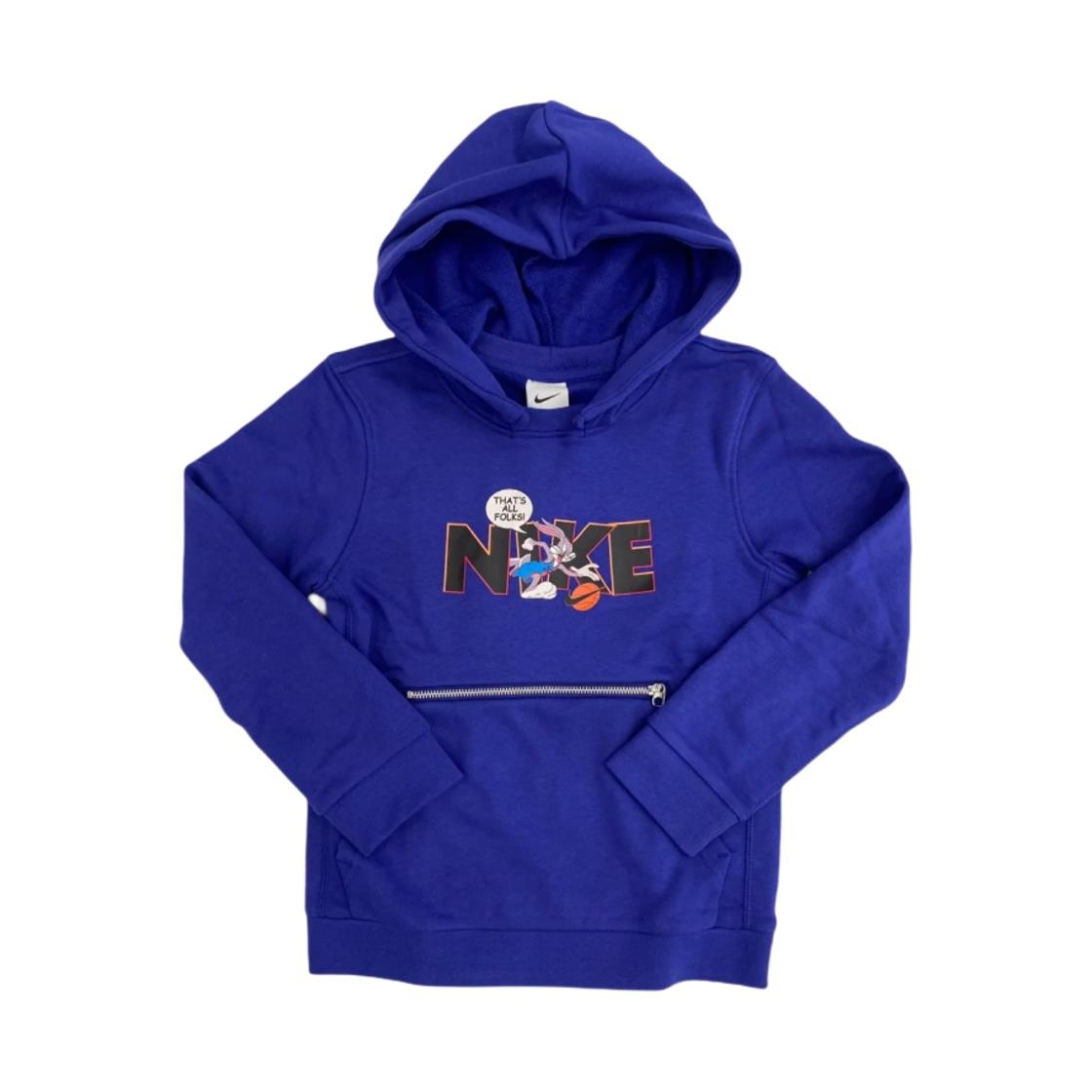 Nike Space Jam A New Legacy Big Kids Dri-Fit Hoodie Purple Kids Streetwear DM2980-432 XL