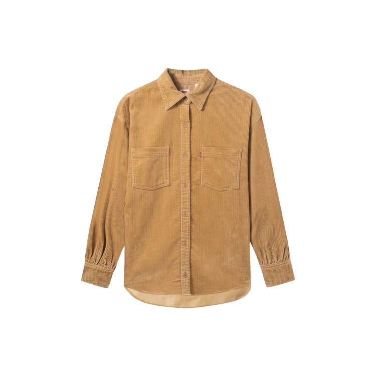 

Levis Простая Толстая Вельветовая Рубашка с Длинным Рукавом Женские рубашки Желтый A0842-0008 M