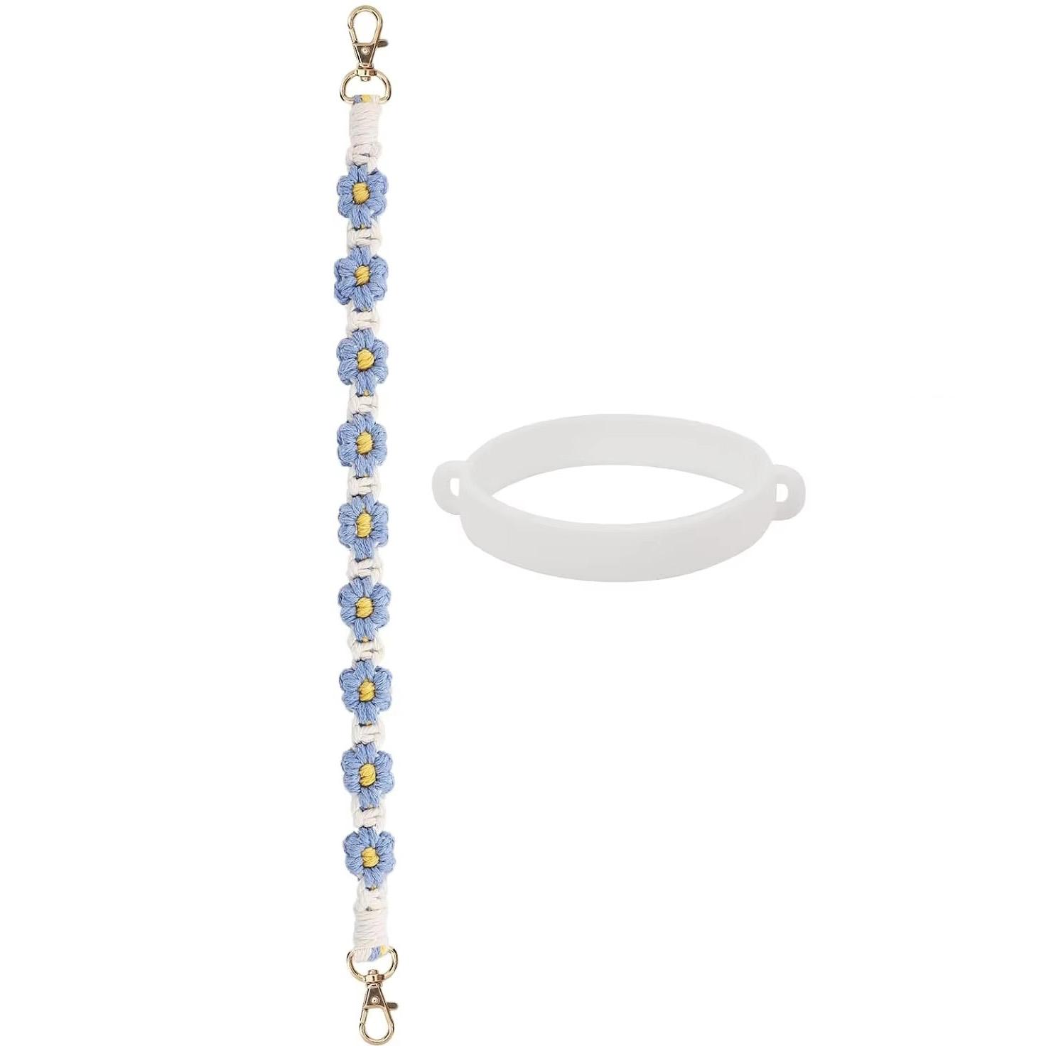 

Ручка для бутылки с водой с ремешком для Owala Stanley Cup Hydro Flask, ручка для бутылки с водой подходит для большинства бутылок для воды объемом 12-40 унций