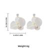 Korean Style Flower Earrings Exaggerated Flower Drop Earrings Butterfly Orchid Earrings  Wedding