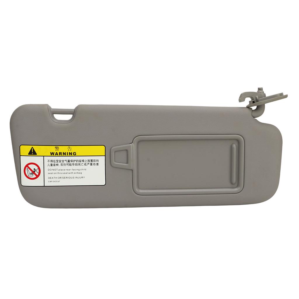 Passenger Side Sun Visor with Mirror 85220 F0100TTX for Elantra AD 2016 To 2019 Grey