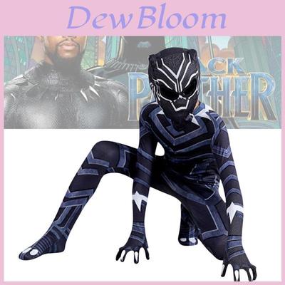 Black Panther 2 Adult Cosplay Jumpsuit Costume For Halloween Polyester Fiber Fabric Sizes 160-190