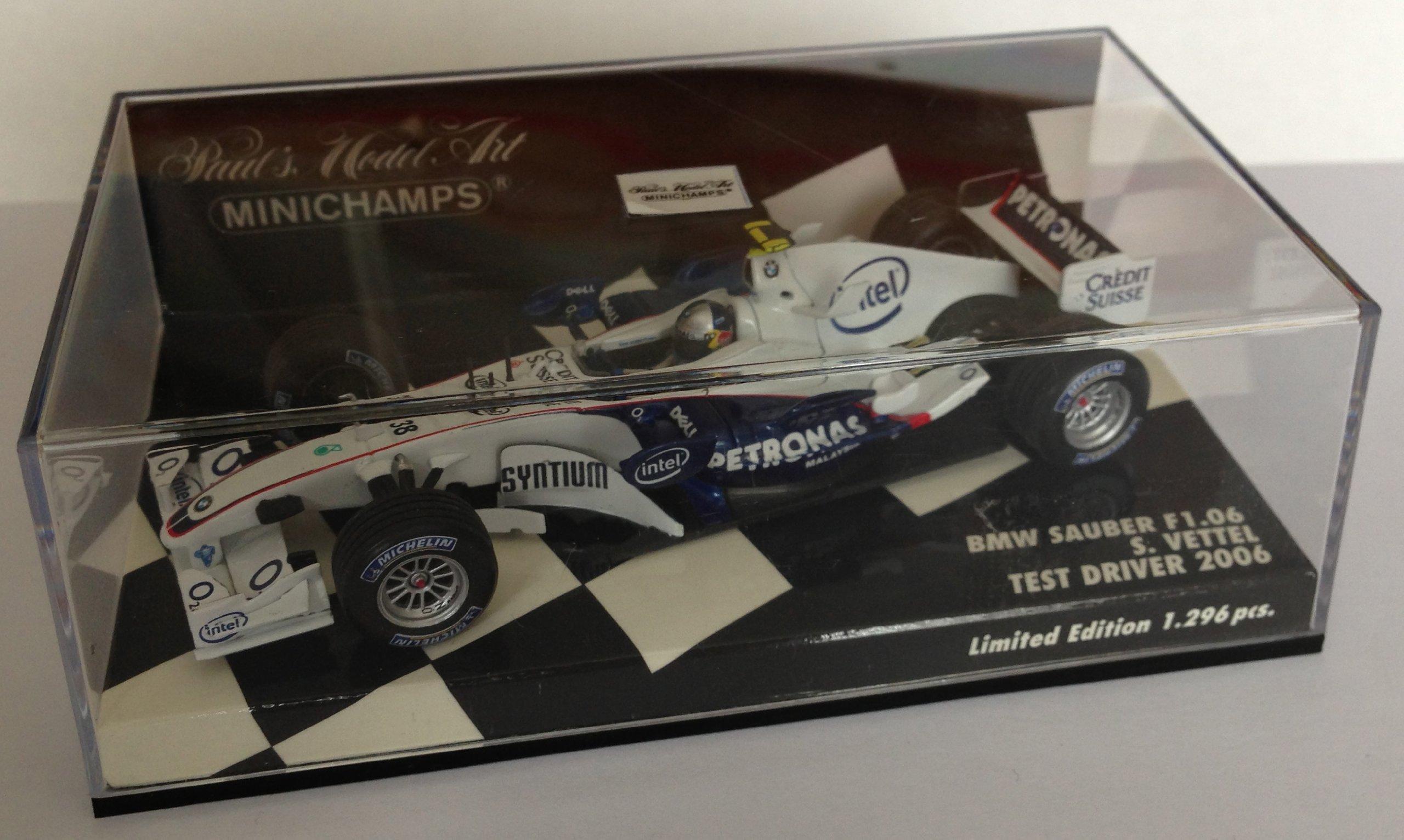

1/43 PMA MiniChamps F1 BMW SAUBER F1.06 #38 S.VETTEL TEST DRIVER 2006 minichamps 400060043 formula SAUBER