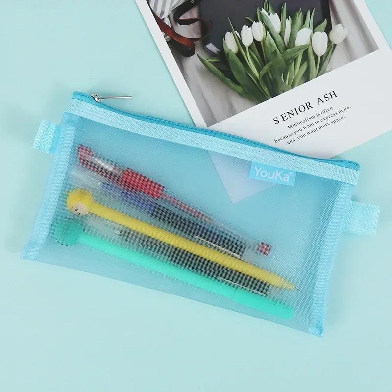 1pc Document Bag Folder for Documents Capacity A4 Zipper File Pocket Storage Organizer Office School Supply Waterproof