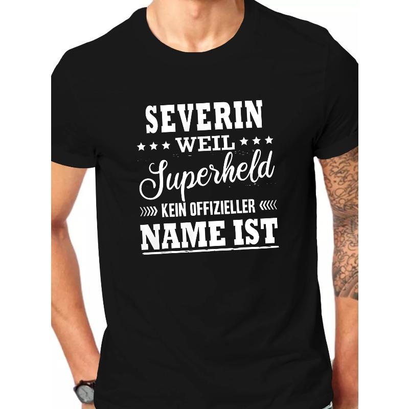 

European Size Men S Severin Weil Superheld Graphic T-Shirt - Casual Crew Neck, Short Sleeve Summer Top with Star Design, Lightweight Cotton 4XL чорний