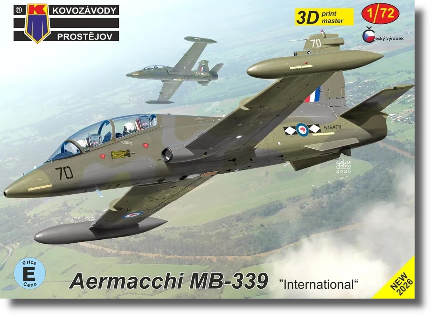 KP Models Aermacchi International Plastic Model Kit KPM0525 1/72 MB-339 (Aircraft)