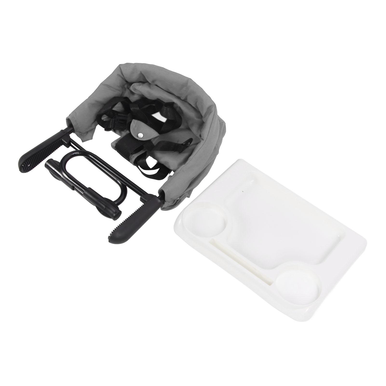 

Высокий стульчик Hook On, грузоподъемность 15 кг, регулируемый складной портативный детский стульчик для путешествий домой серый