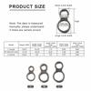10Pcs Stainless Steel Fishing Jig 8 Figure Rings Fishing Solid Ring Fishing Lure Assist Hook Terminal Lures Pin Connector
