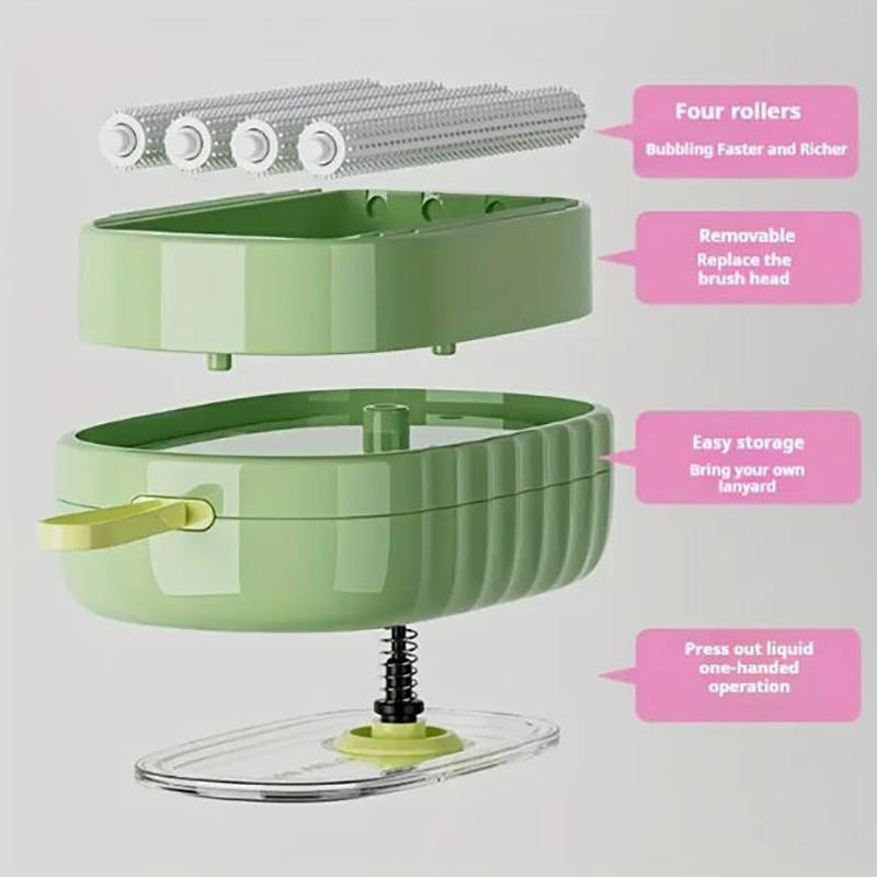 1 Pc Home Roller Laundry Detergent Brush Intimate Clothing Underwear Cleaning Brush Press And Add Liquid Multifunctional Laundry Brush