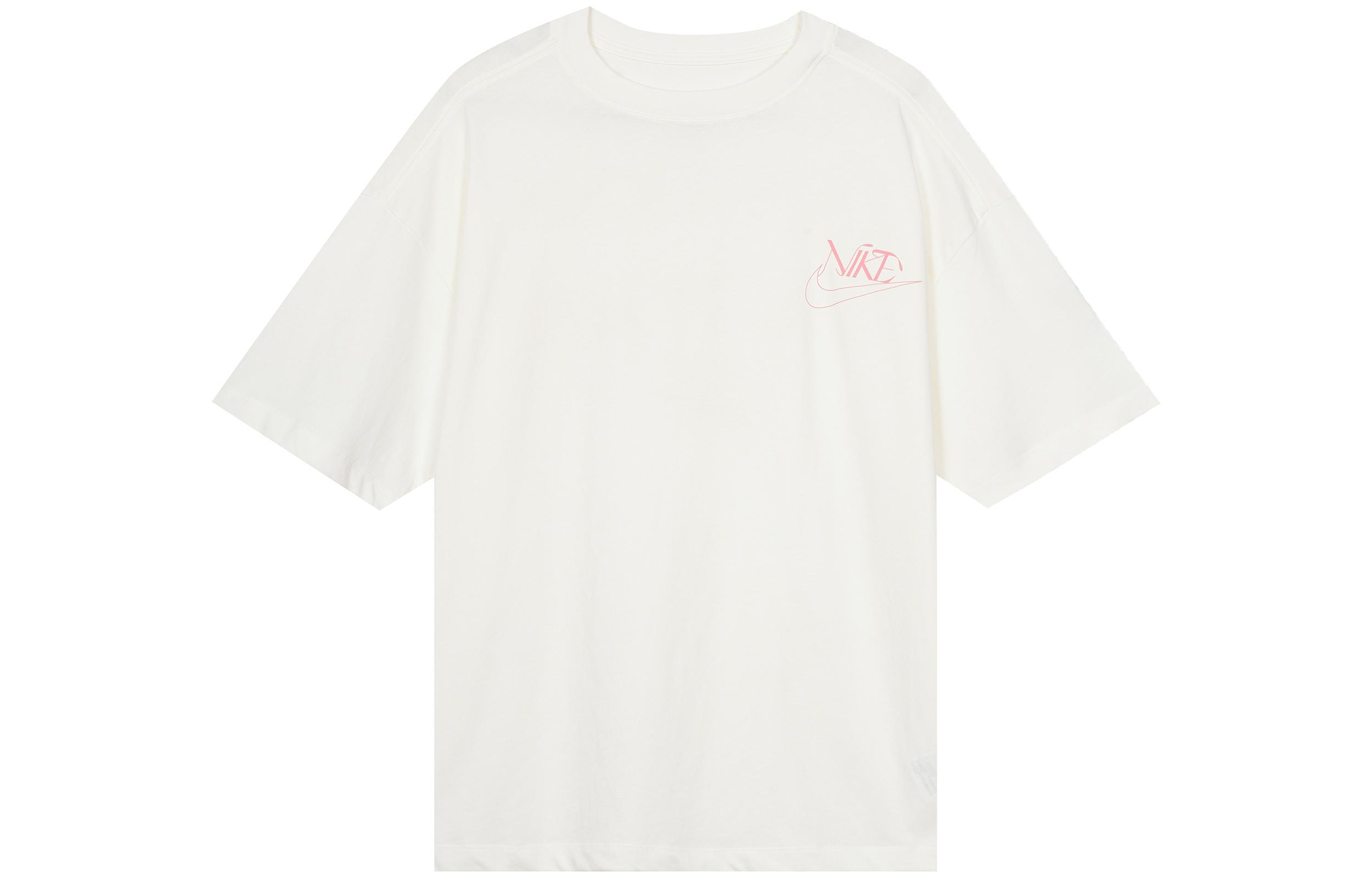 Nike Sportswear Retro Letter Logo Print Oversized T-Shirt White FB8218-133 L