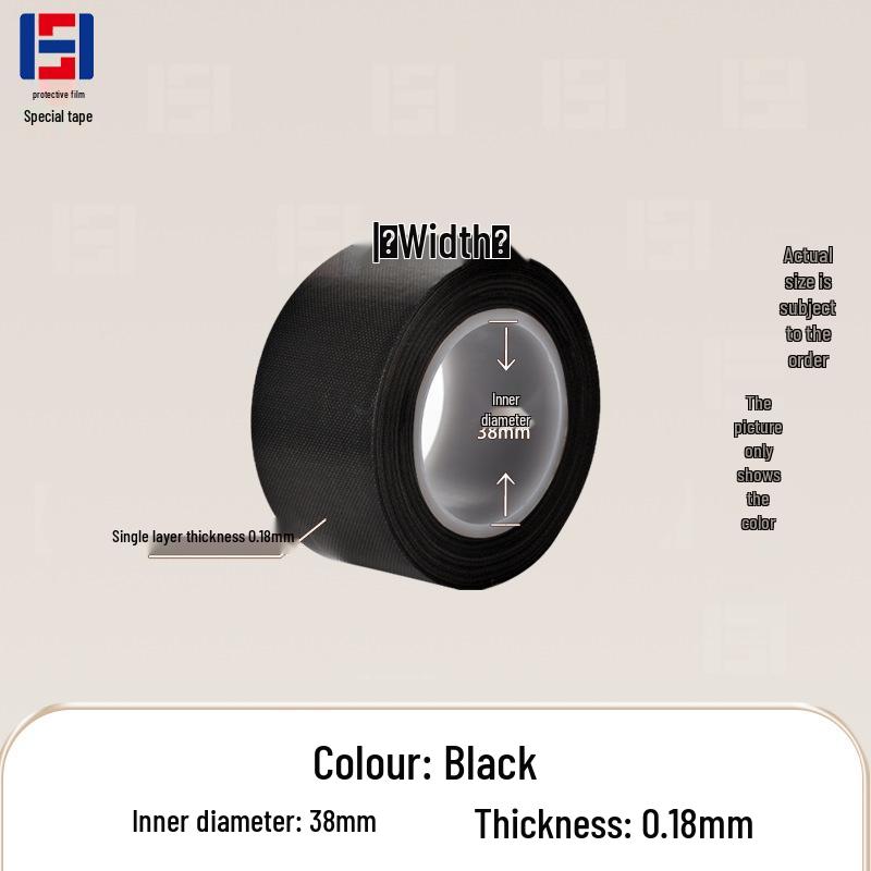 PTFE High Temp Resistant Black/White/Brown Teflon Adhesive Tape - Heat Insulating & Sealing Tape