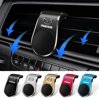 Magnetický držák do auta ve tvaru L s odznakem AMG, speciální držák na telefon s GPS do auta, autopříslušenství pro Mazda 3 6 CX5 2 CX3 CX9 MX5 RX8 Axela Demio CX5 2 Axela Demio Atenza GJI