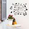 WZ9022 Slogan englezesc Fluture Dragoste Dormitor Sufragerie Studiu Înfrumusețare Acasă Decorare Autocolant de perete