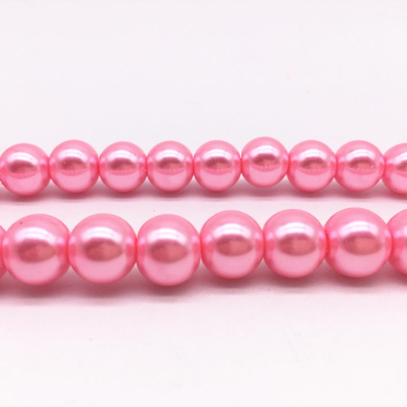 NEW 4/6/8/10mm Round Beads Loose Glass Pearl Spacer Charm Beads for Jewelry Making Diy Handmade Bracelet Accessories