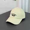 Fashion Hat Casual Versatile Shopping Showing Face Small Soft Top Sunscreen Shade Cap Spring and Summer Retro Letter Embroidery Baseball Cap Female